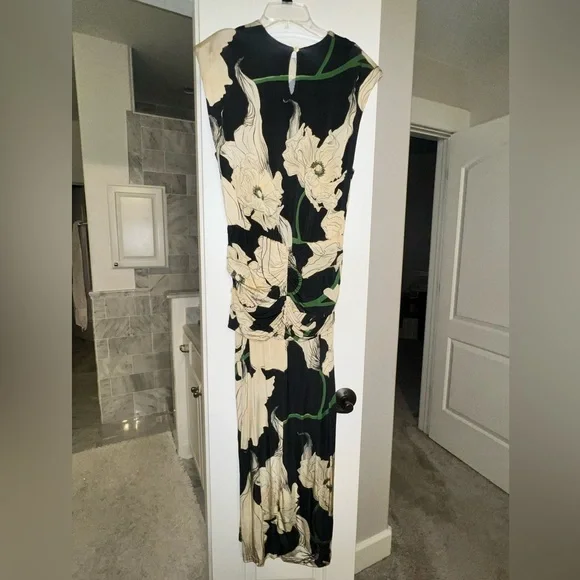 JOHANNA ORTIZ Act Of Passion Silk Midi-Dress Sz: 6 - Picture 10 of 15